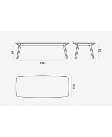 Table Brick 233 Gervasoni img3