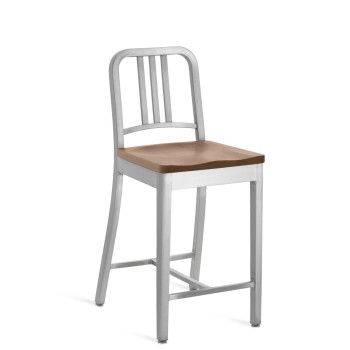 1104 Navy Counter Stool Emeco Img4