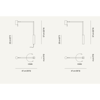Rectus Wall Turning Arm Lamp Venicem Img3